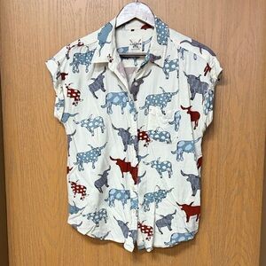 Women’s longhorn - Blue and Red